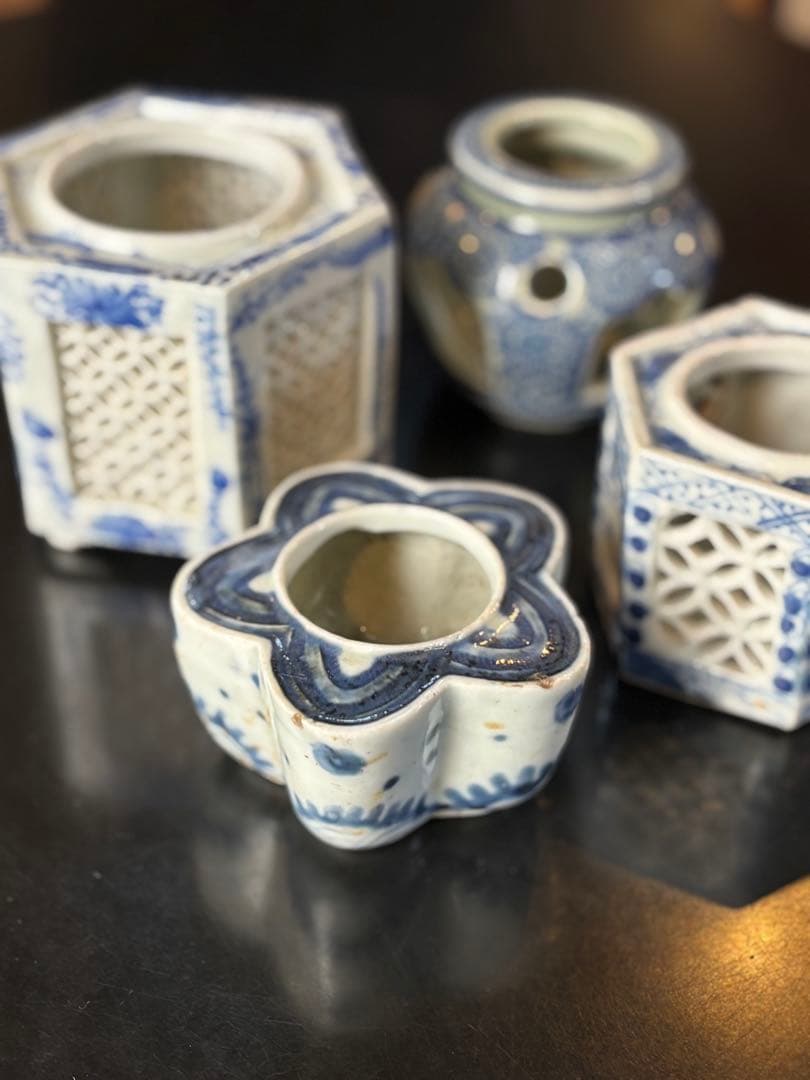 アンティーク品　盃台　4個セット 時代物