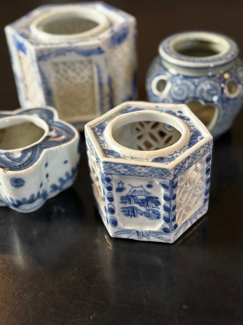 アンティーク品　盃台　4個セット 時代物