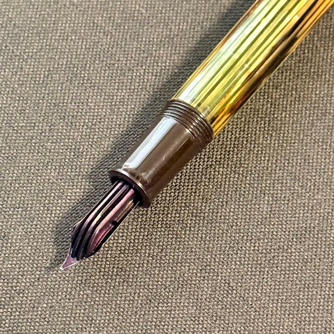 Pelikan #400 茶縞 万年筆 EF 1950年代 ヴィンテージ