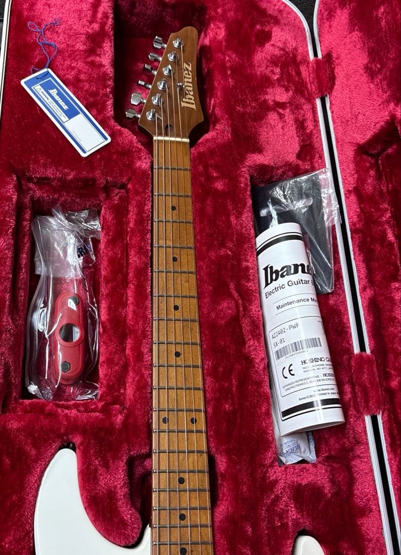 美品！アイバニーズIbanez Prestige AZ2402 PWF