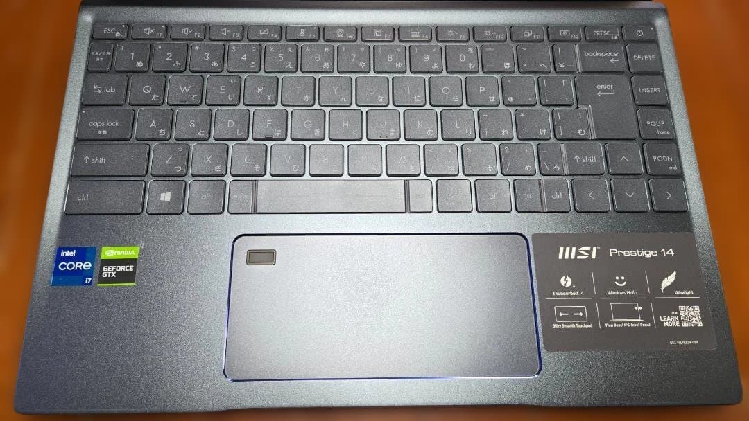 Windowsノート本体 MSI Prestige-14-A11SCX-049JP 4k 32GB 1TB
