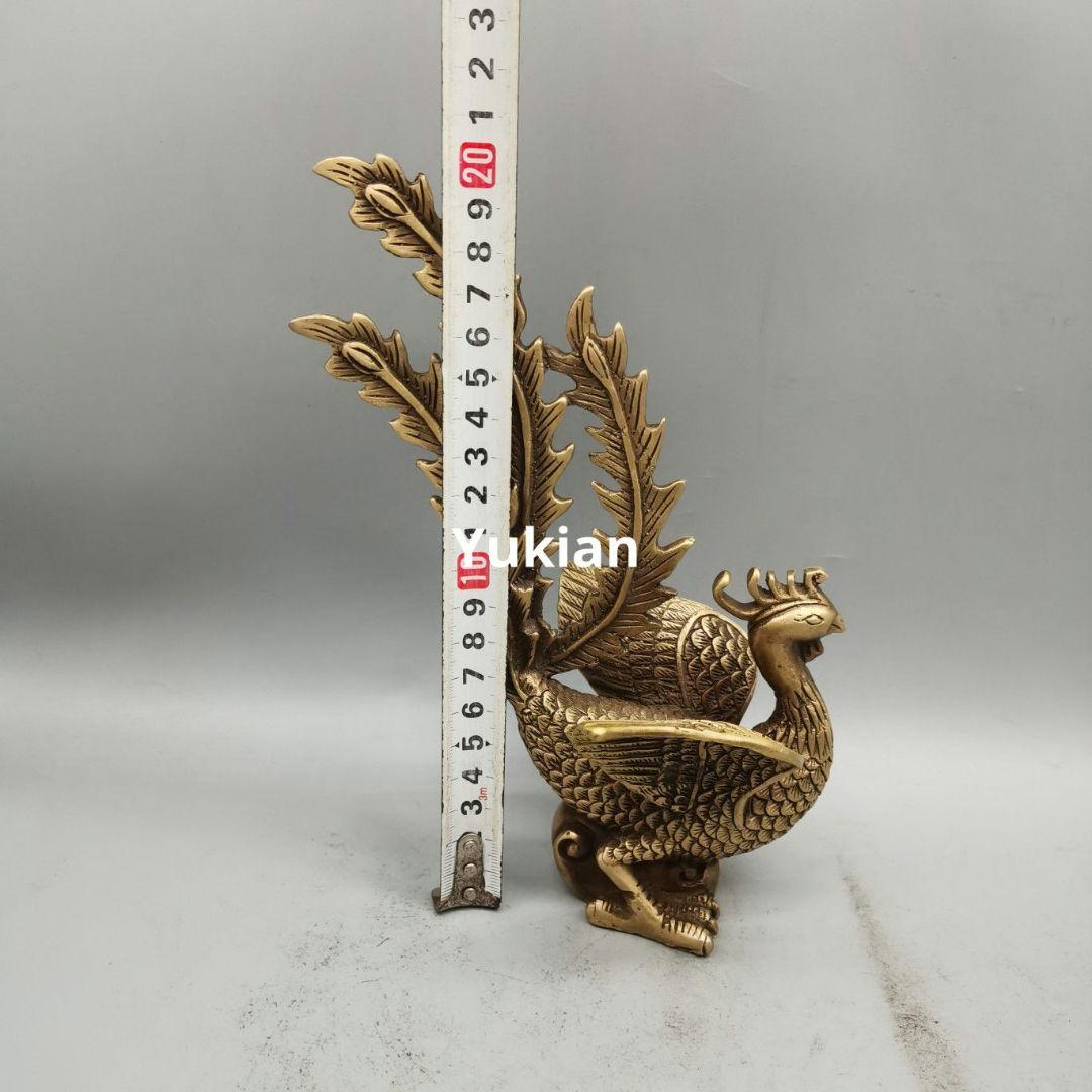 鳳凰 置件 朱雀 置物 金属 工芸品 銅器 装飾品 美術品