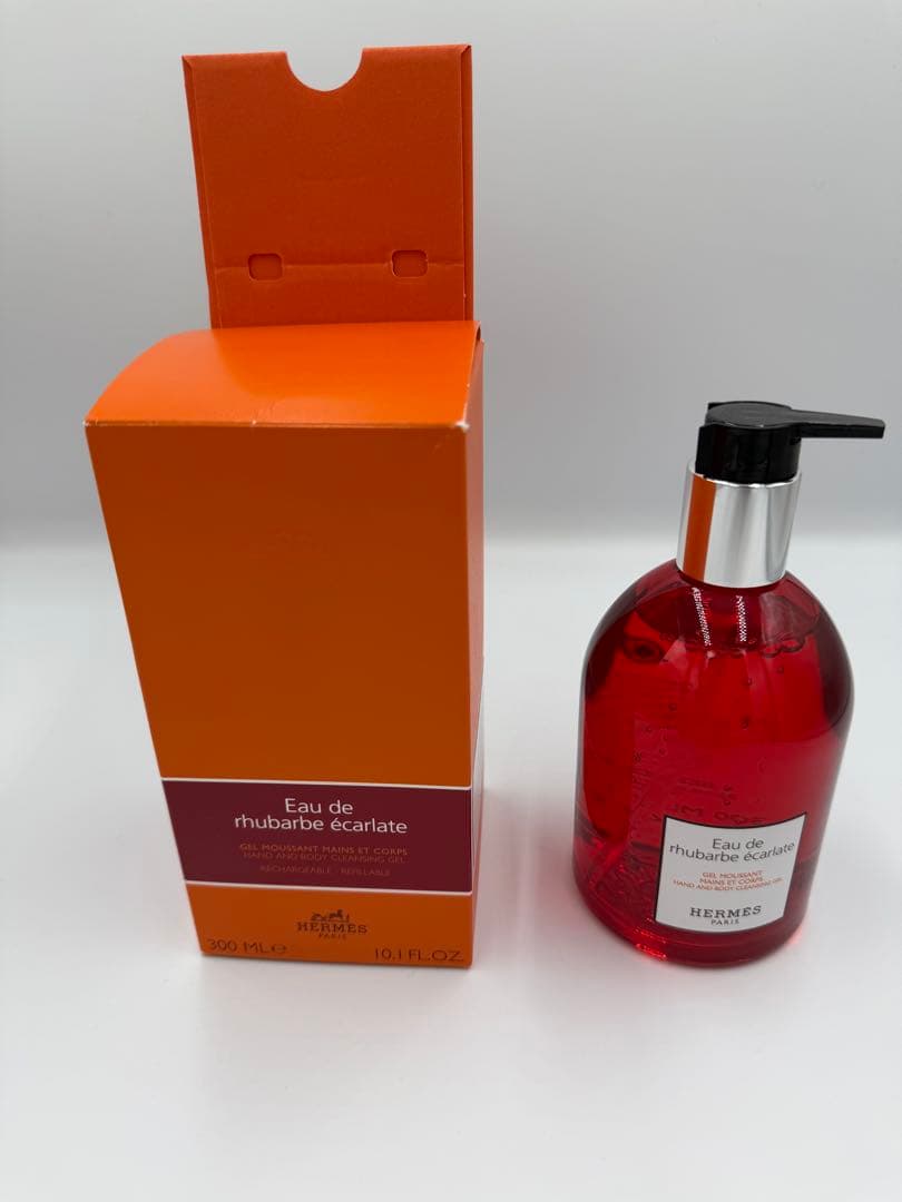 HERMES 300ml ハンド＆ボディ クレンジングジェル ガラス製