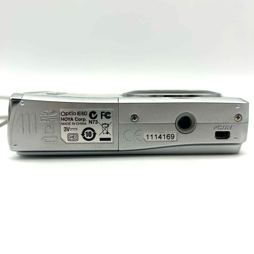 【完動品】PENTAX Optio E60 シルバー 10.1メガピクセル