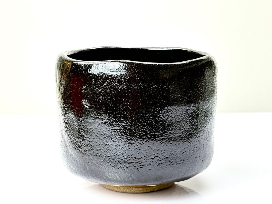 未使用【桧垣佳山】造 黒小野小町 茶碗 お題『歌』共箱 R821107