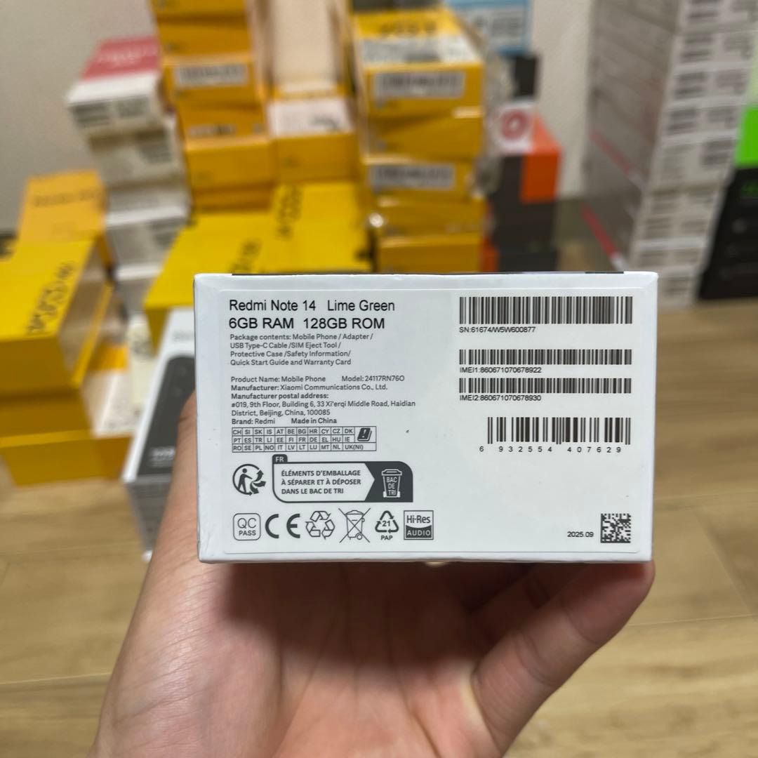 Xiaomi Redmi Note 14 6GB+128GB ライムグリーン