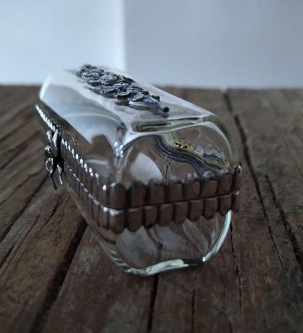 アンティーク雑貨 Sterling Silver and Glass Case