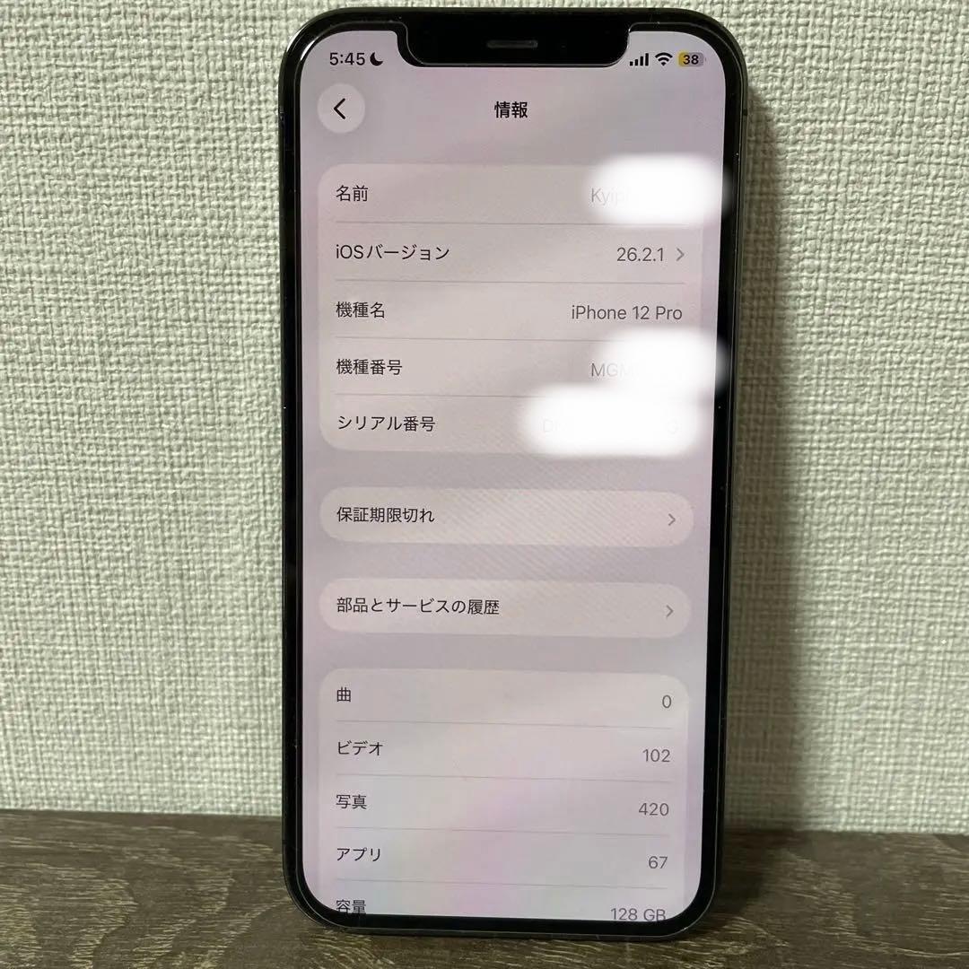 Apple iPhone 12 Pro グラファイト　本体のみ　難あり