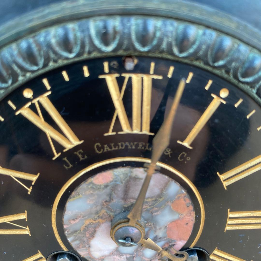 J.E CALDWELL & co 置時計 スフィンクス 大理石 アンティーク