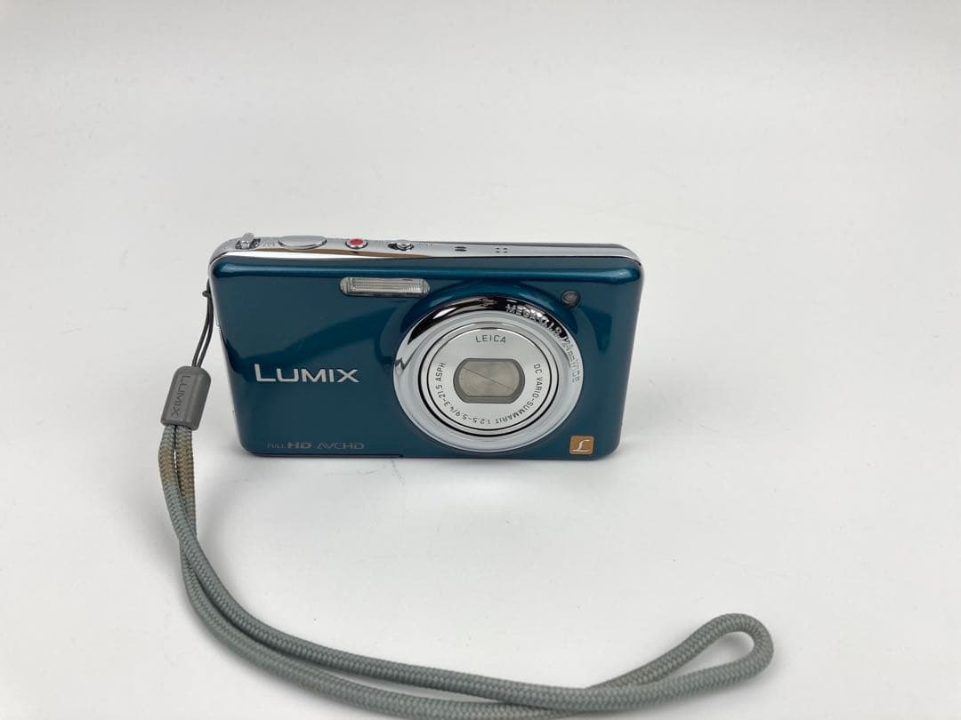 【極美品】Panasonic LUMIX DMC-FX77-A ブルー コンデジ