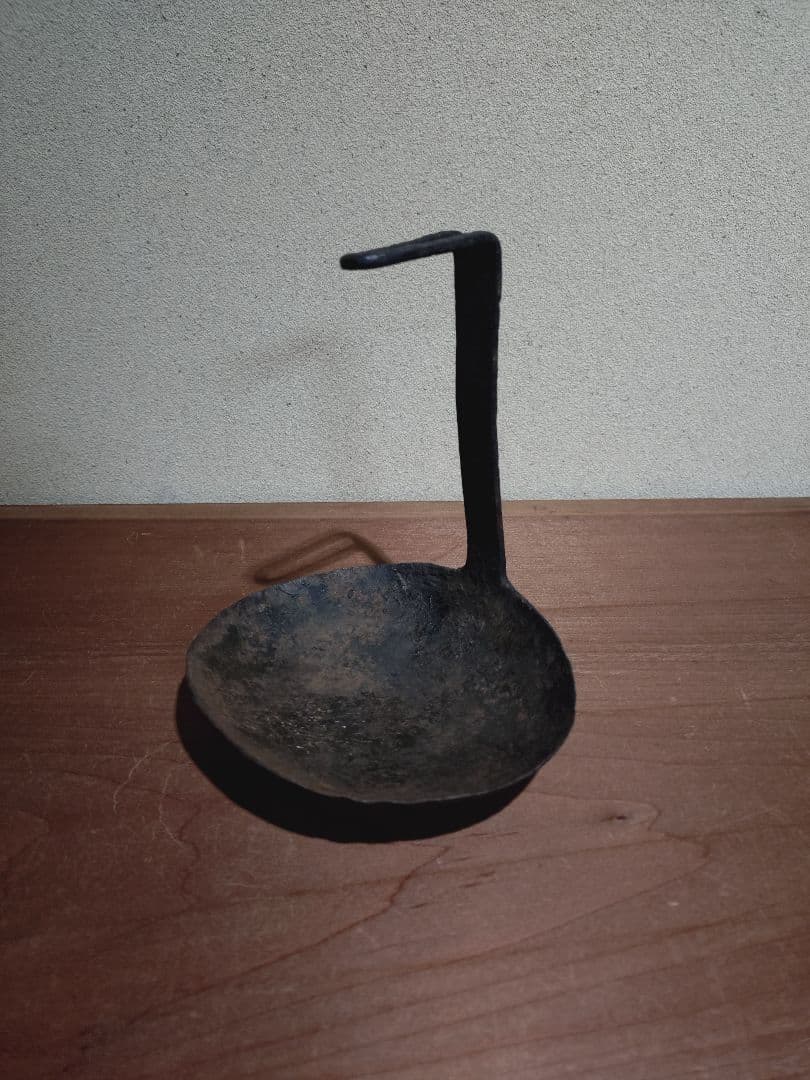 鉄製 吊るし灯火器 花器 花入れ 古民具 燭台 行燈 行火 灯明