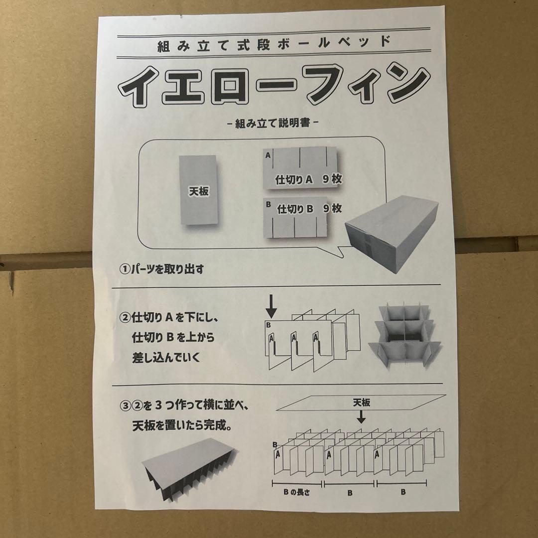 組み立て式ダンボールベッド