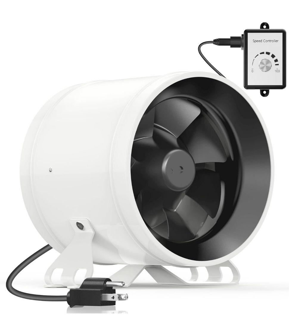 Hon&Guan ダクトファン 200mm 無段階調節 HI-200PE 美品✨