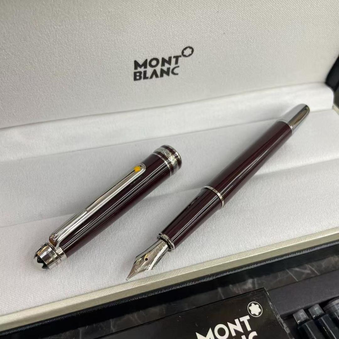 MONT BLANC バーガンディ 万年筆 ギフトボックス カートリッジインク