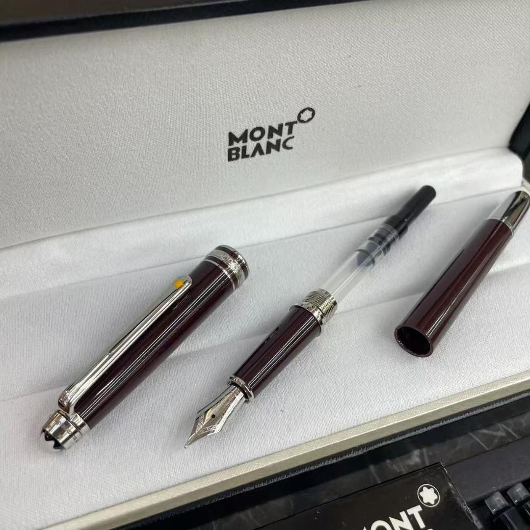 MONT BLANC バーガンディ 万年筆 ギフトボックス カートリッジインク