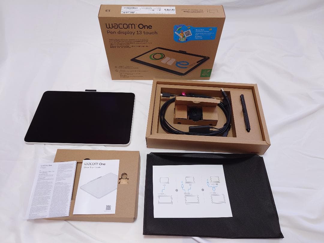 Wacom One 13 touch 液晶ペンタブレット本体 DTH-134/W