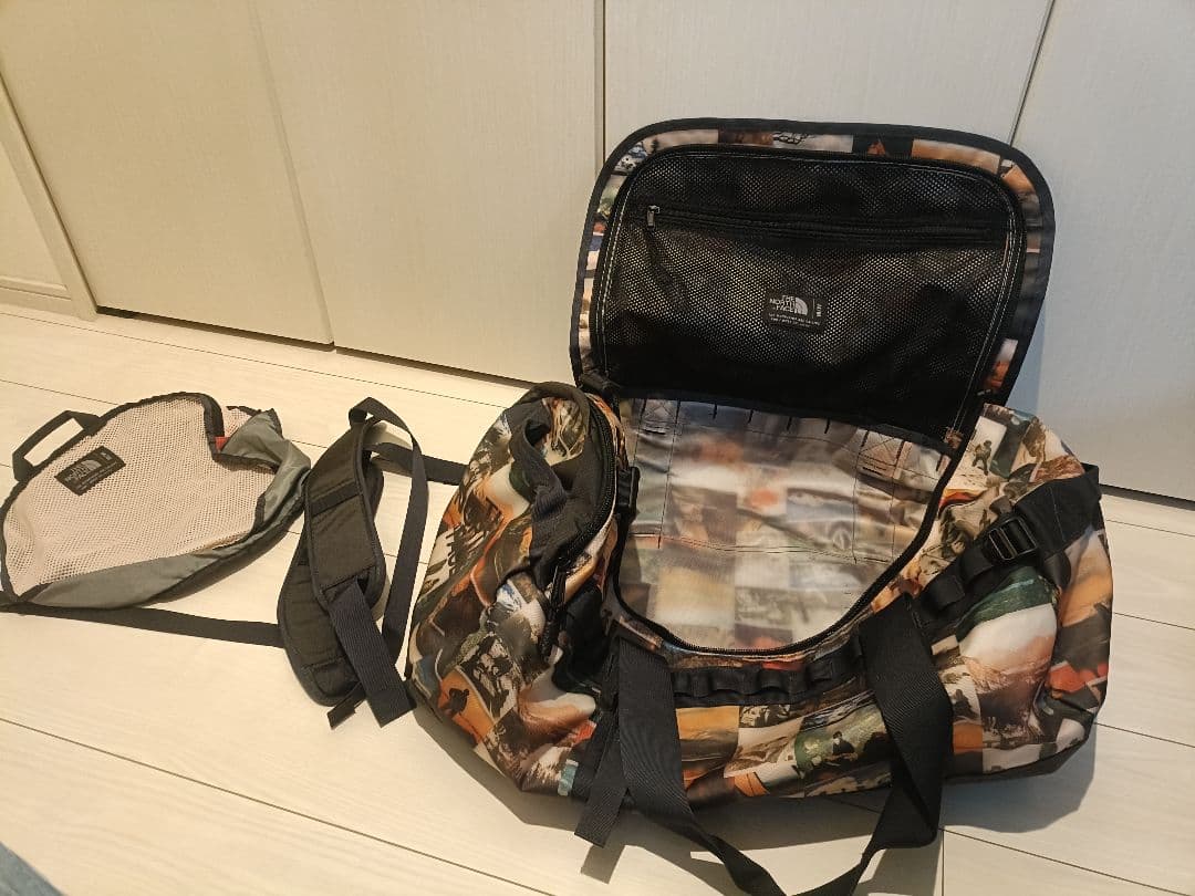 THE NORTH FACE ボストンバッグ フォトコラージュ スノボ スキー