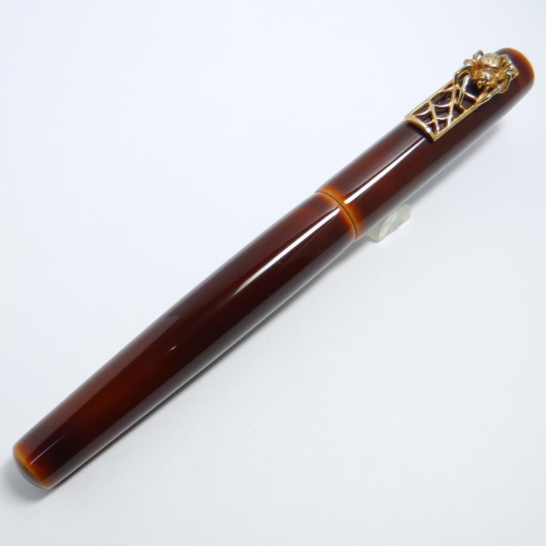 【かなり希少！】中屋万年筆 鴇溜 バーメイル蜘蛛 ネオスタンダード NAKAYA