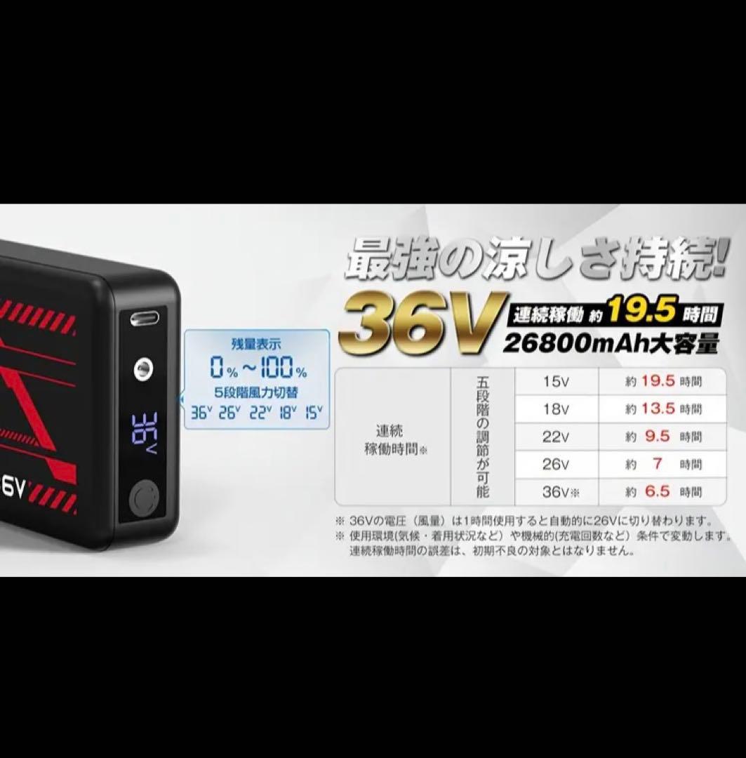 ★新品★空調服ファンバッテリーセット　AFXBOOTS 36V 型番F36N25