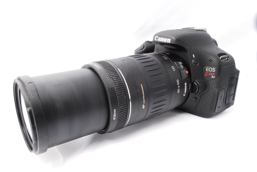Canon kiss X5 一眼レフ☆望遠付きWレンズ☆付属品付きすぐ使える☆