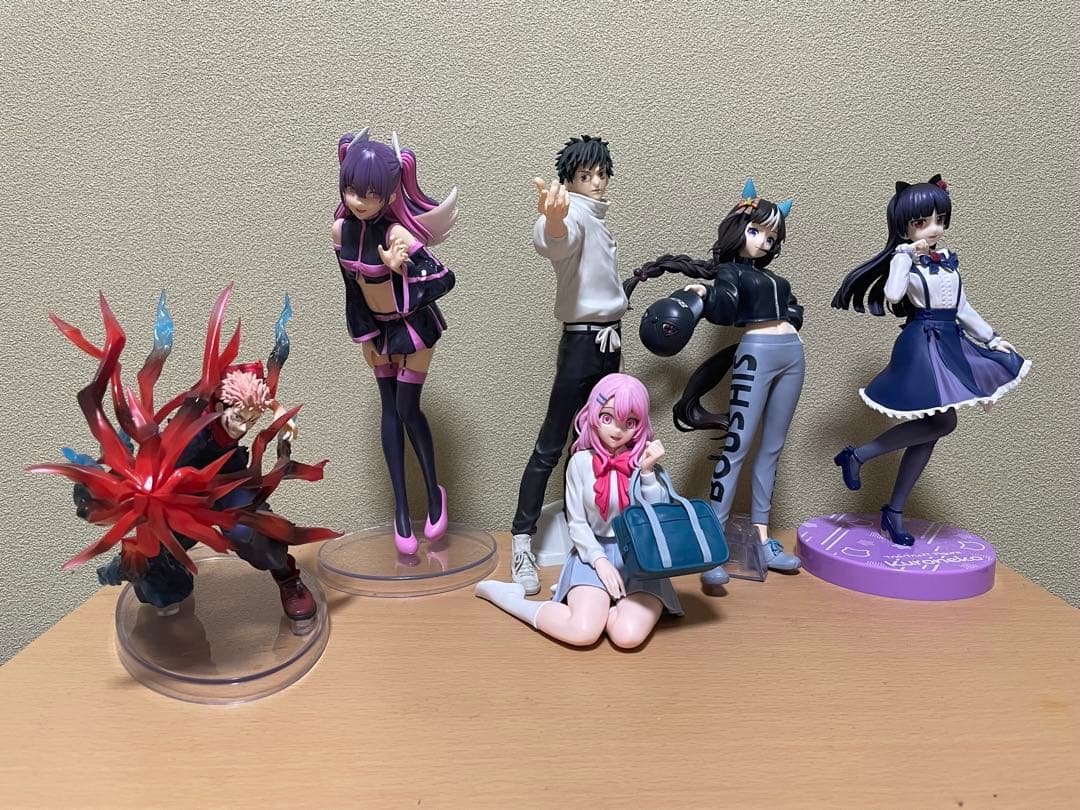 アニメキャラクターフィギュアセット 6体