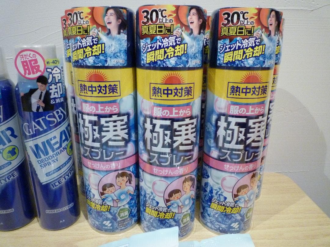熱中症対策セット　制汗スプレー　冷感タオル　経口補水液