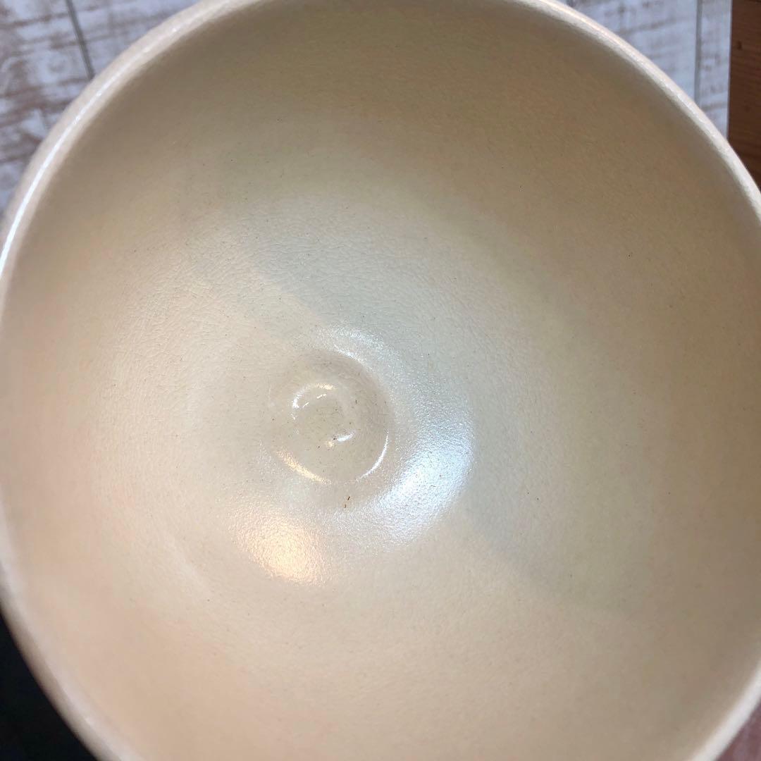 〈未使用〉たち吉　色仁清写　桔梗の画　抹茶碗　茶道具 茶道 茶碗　茶器