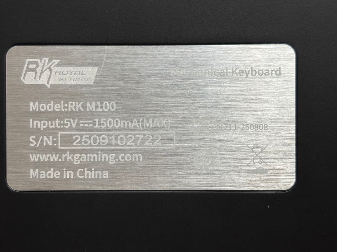 【期間限定】RK  KLUDGE M100 メカニカルキーボード