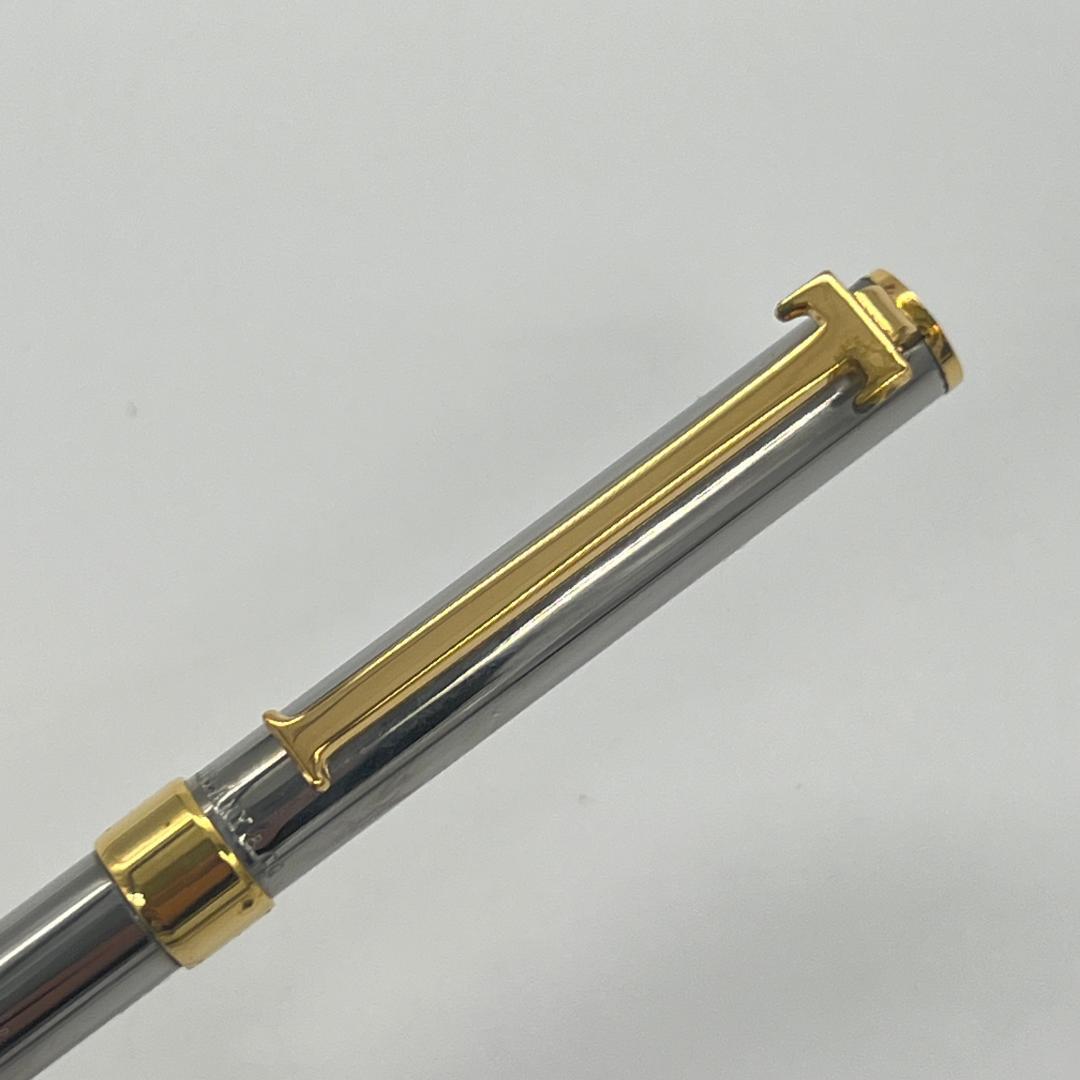 ティファニー Tクリップ ボールペン シルバー×ゴールド 箱付き