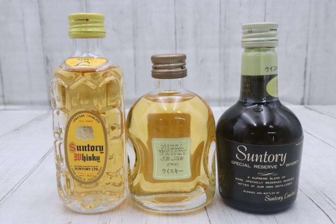 ★未開栓 酒 ミニボトル 12本セット ウイスキー ブランデー サントリー 等