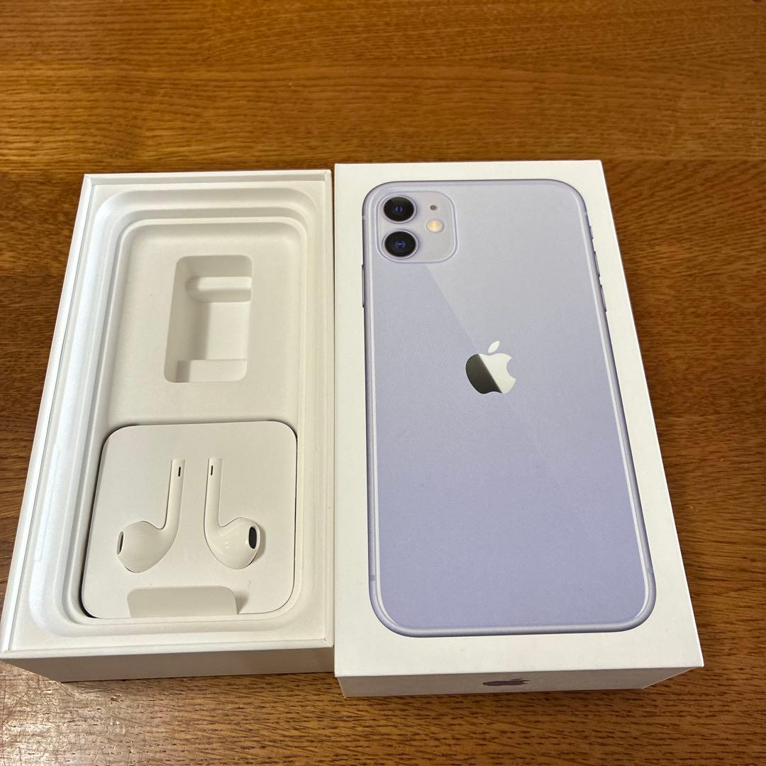 Apple iPhone 11 ラベンダー 本体 EarPods付き