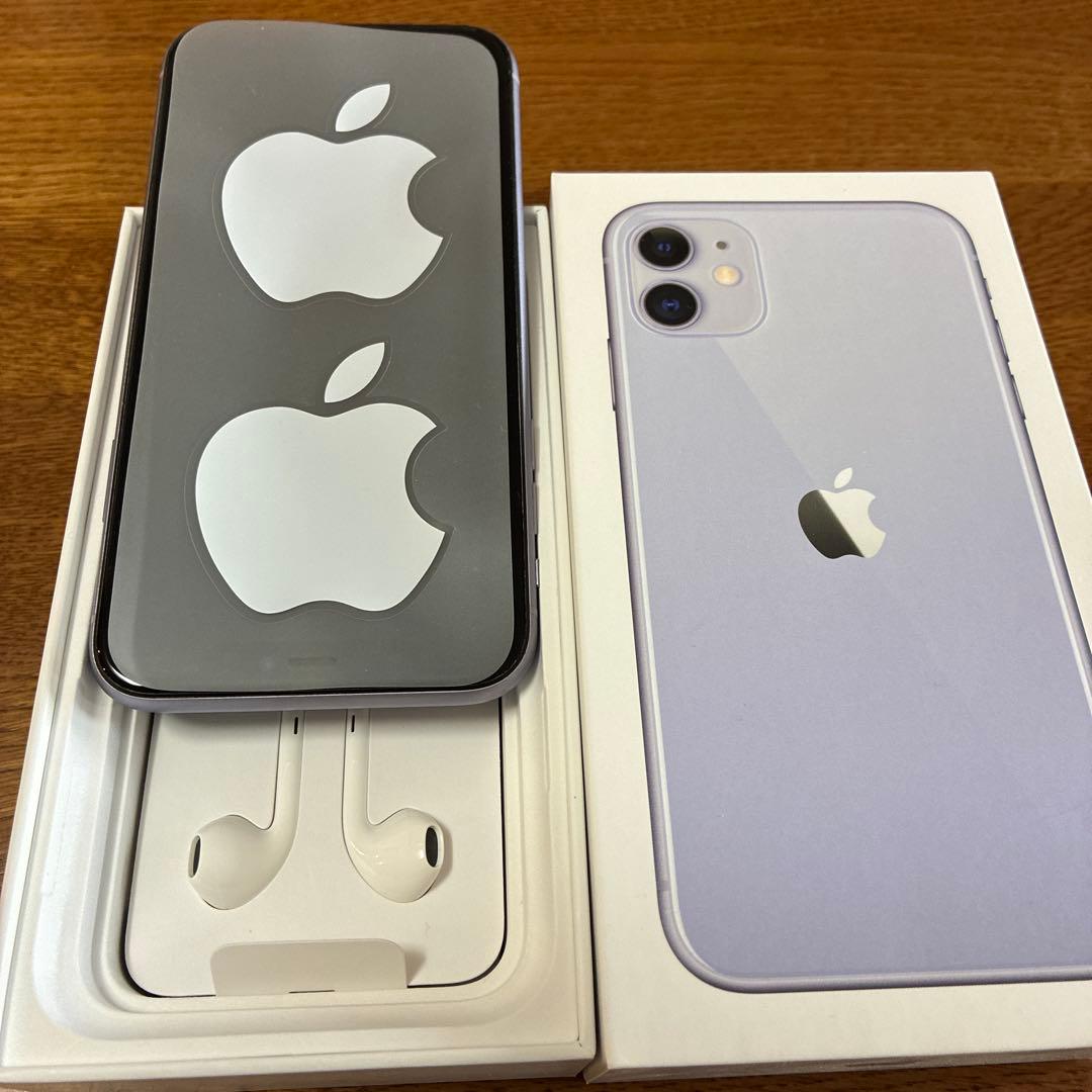 Apple iPhone 11 ラベンダー 本体 EarPods付き