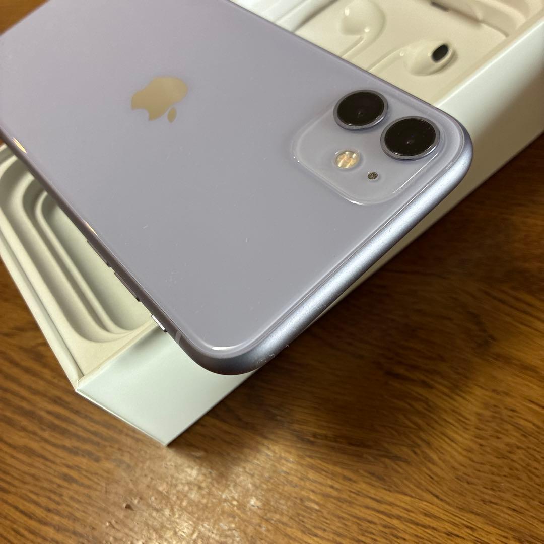 Apple iPhone 11 ラベンダー 本体 EarPods付き