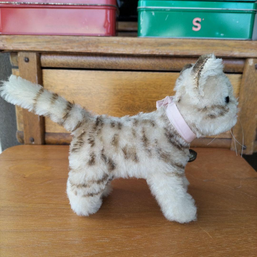 ビンテージ　シュタイフ　Tapsy 猫　トラ猫