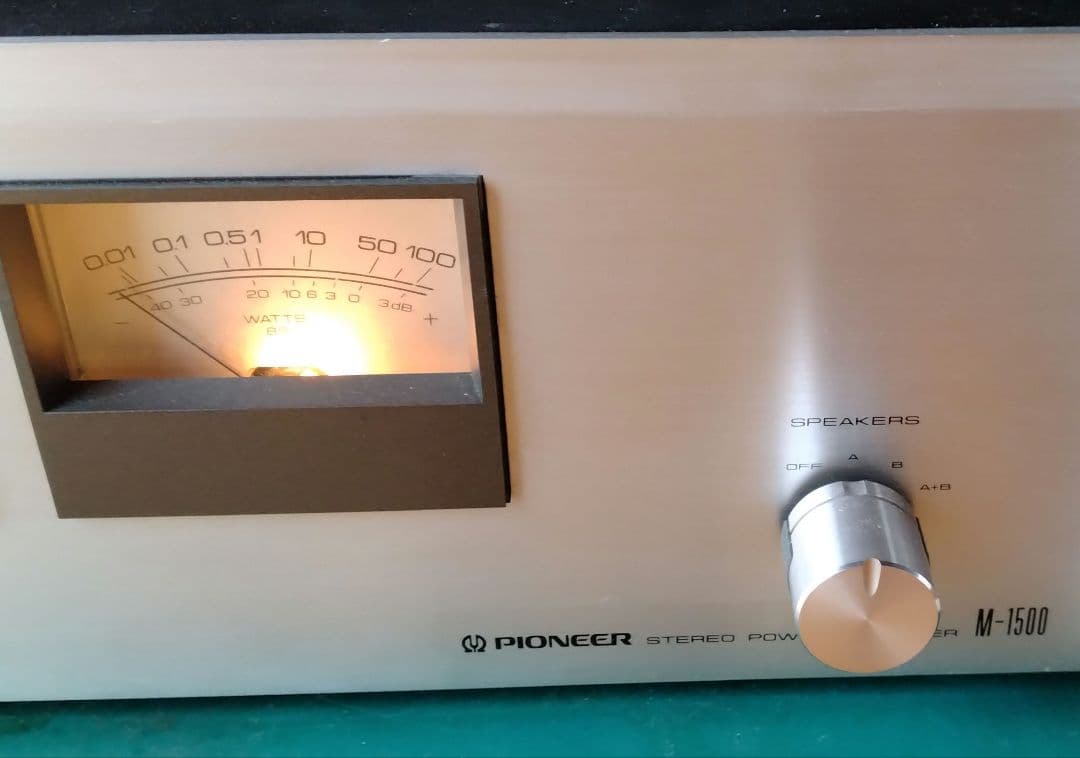 パイオニアM-1500パワーアンプ中古整備完動品