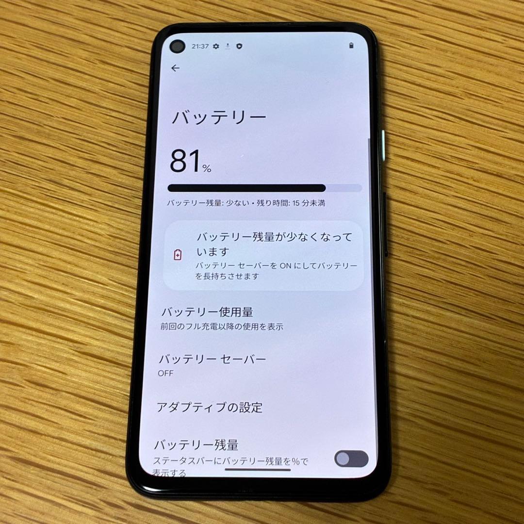 Google Pixel 4aブラック　6270