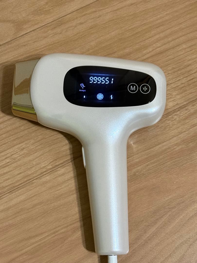 脱毛器 デジタル表示 999,999回照射