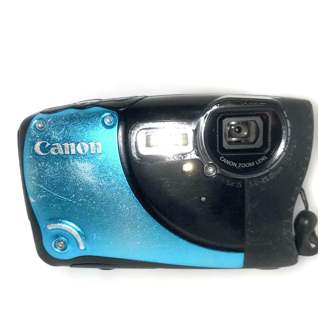 動作品フルセット Canon PowerShot D20 ブルー　デジカメ