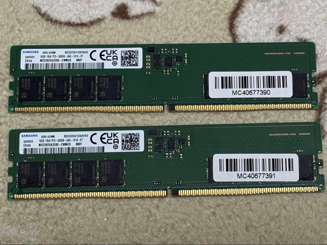 Samsung 32GB DDR5-5600 PC5-44800 メモリー