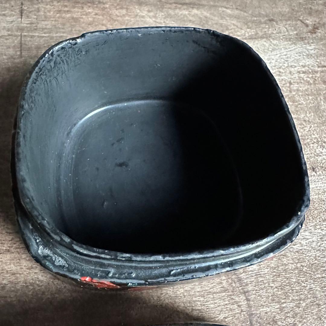 【希少】中国美術　漆小箱　小物物入れ　骨董　明代