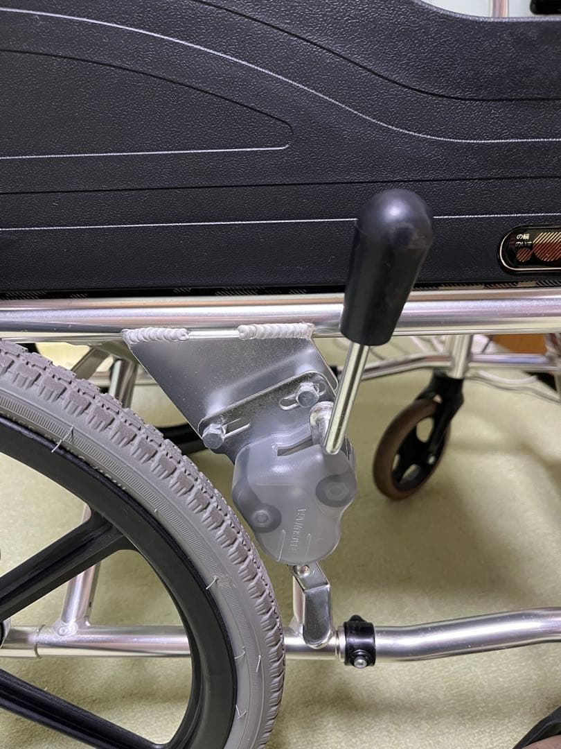 マツナガ　介助用車椅子 折りたたみ式　AR-301 チェック柄