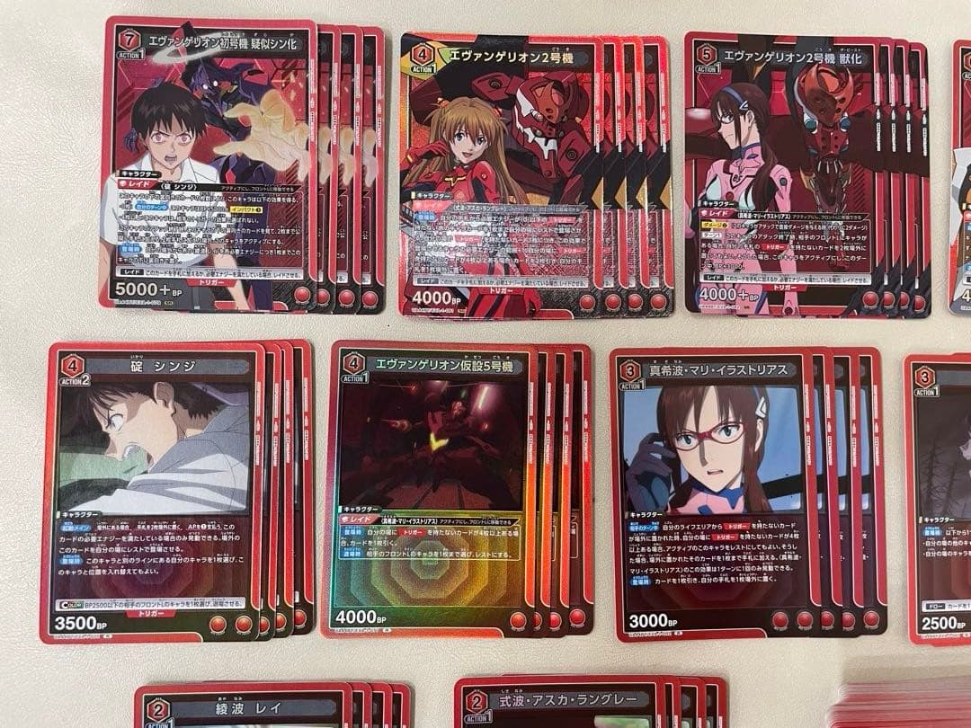 ユニオンアリーナ　エヴァンゲリオン　SR以下4コン　赤　デッキ