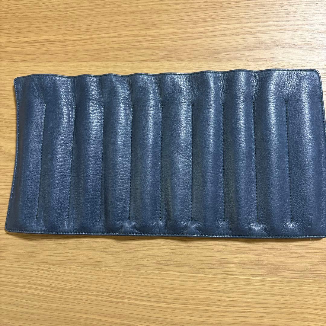 ナガサワ文具センター　キップレザー十本挿　ロールペンケース