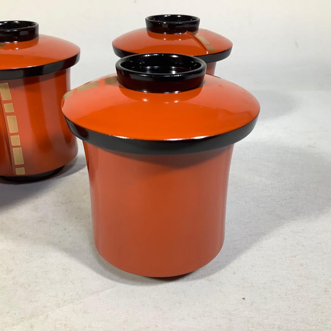 輪島塗　洗朱　箸洗　茶会席　茶道具　送料無料