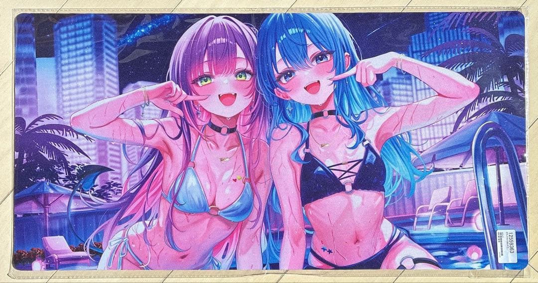 【すいトワ】プレイマット スリーブ ナイトプール 水着 ビキニ コスプレ ホロカ