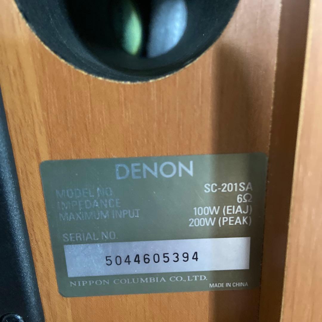 DENON デノン SC-201SA 3ウェイ4スピーカー　ペア　美品