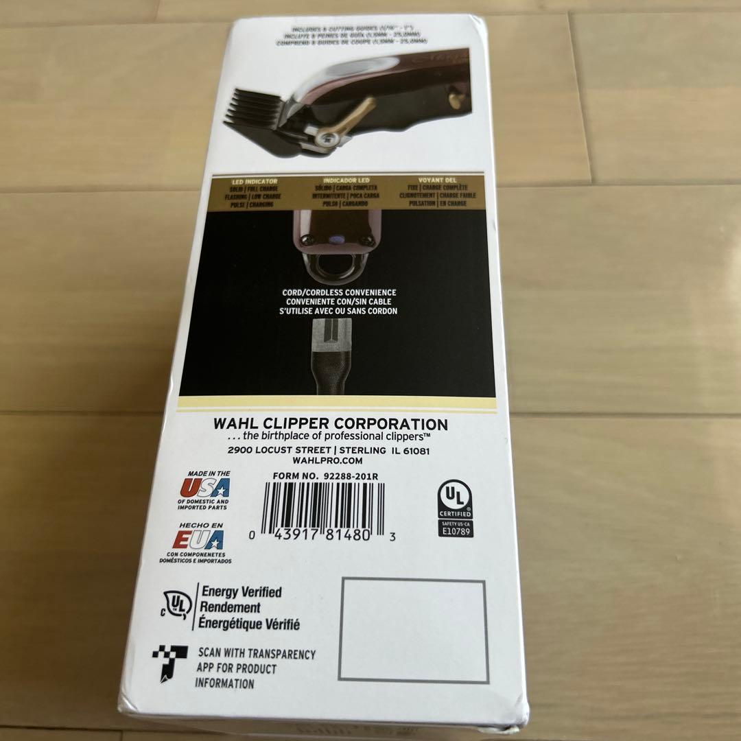未使用品WAHL Magic Clip コードレスバリカン　レッド