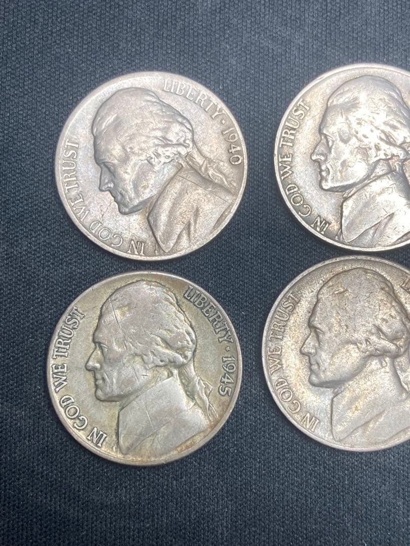 ジェファーソン 銀貨　jefferson silver coin 1940年代②