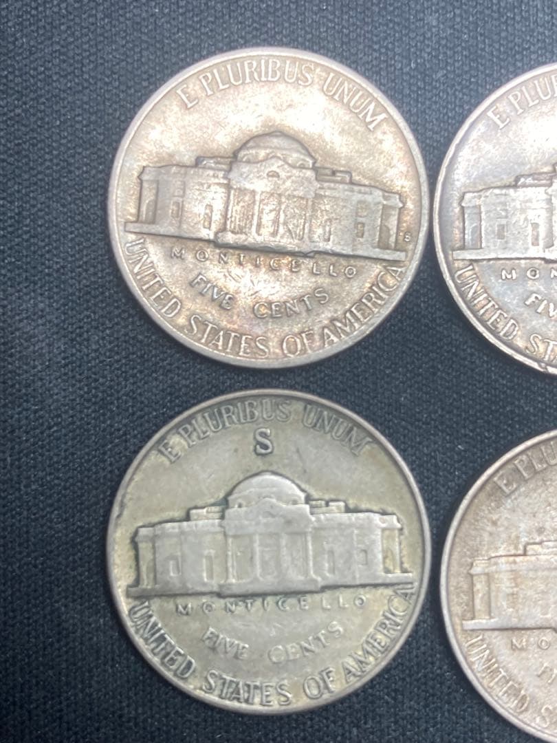 ジェファーソン 銀貨　jefferson silver coin 1940年代②