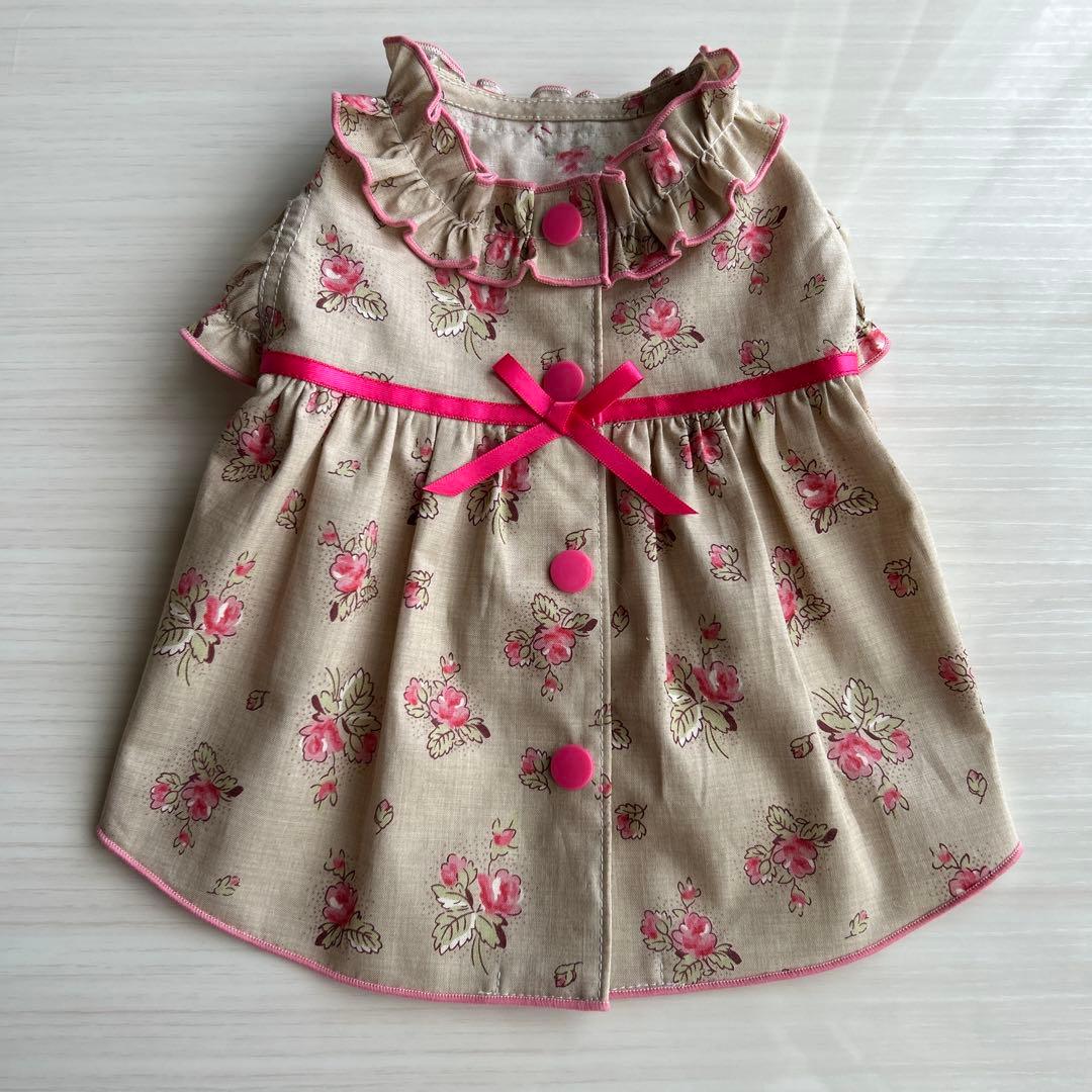 No.460•461 犬服ハンドメイド　バックオープンワンピース2着